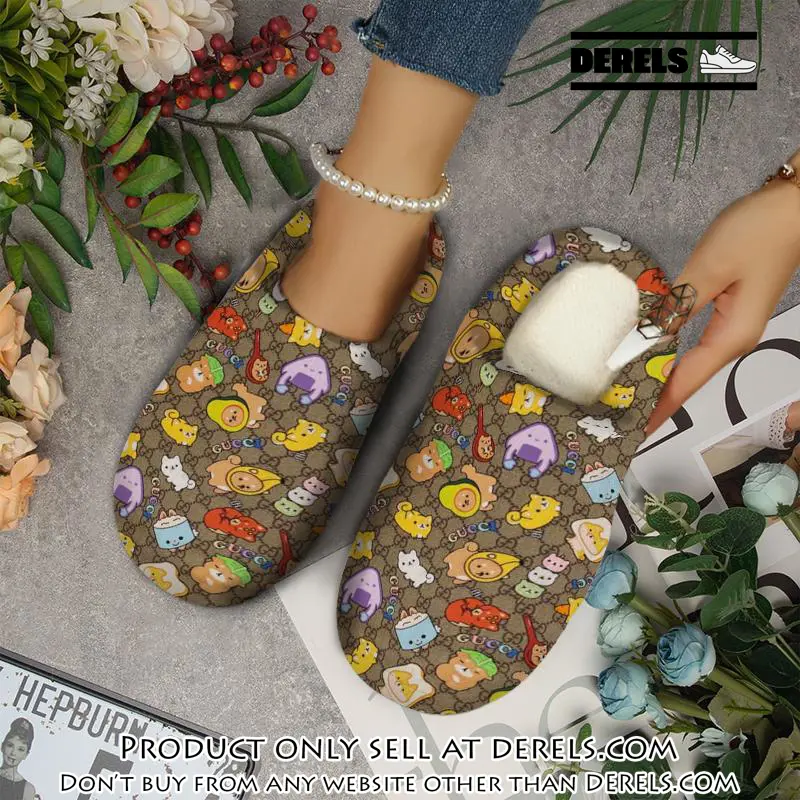 Gucci fleece slippers luxury inhouse slippers ihs1009 dr2838674